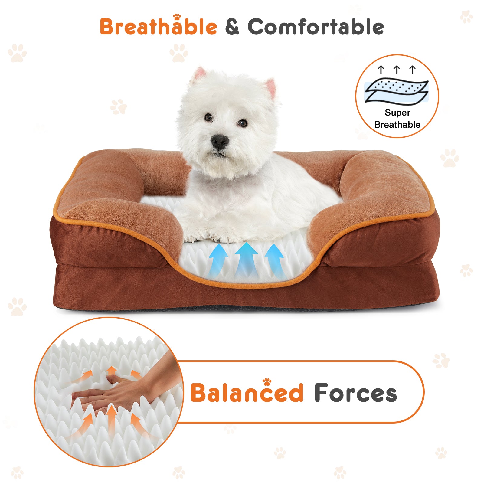 PawLuma Orthopedic Memory Foam Pet Bed