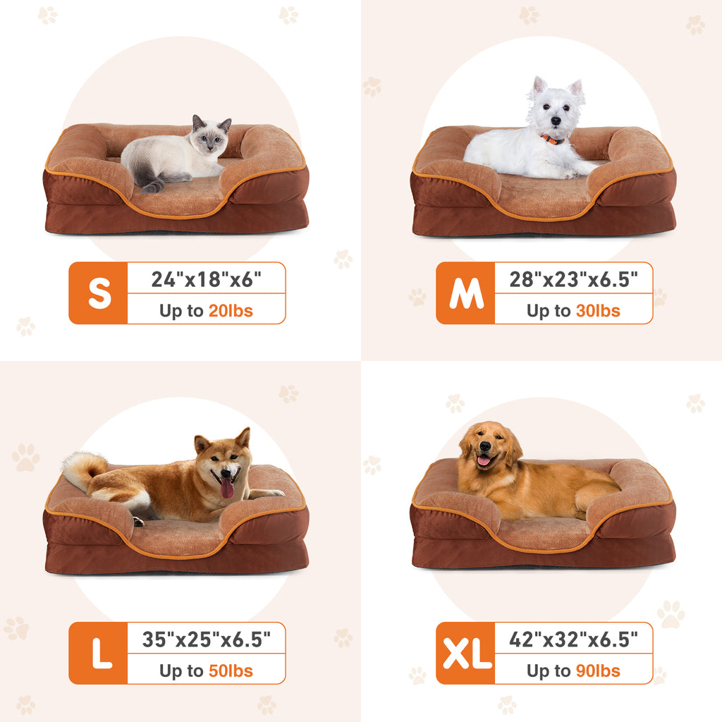 PawLuma Orthopedic Memory Foam Pet Bed